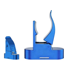 Tivora golf cart magnetic holder in blue secures cigars on the move.