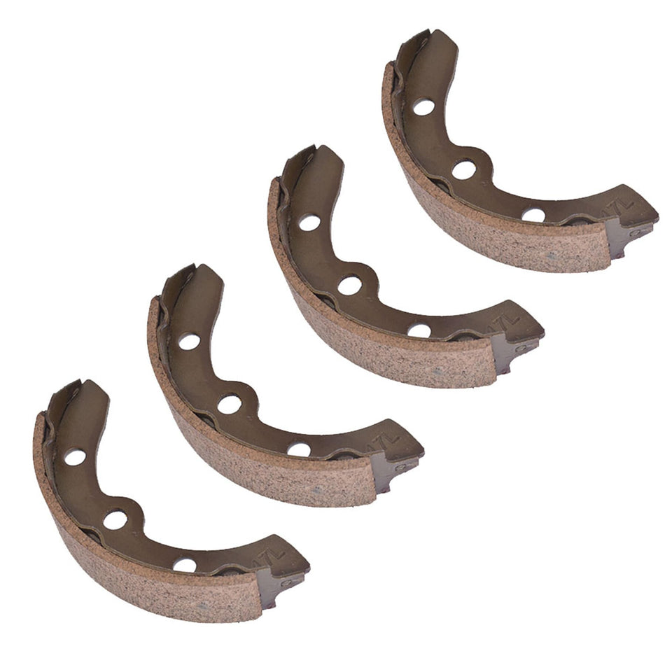 TJHSM brake shoes for 1981-1994 DS G&E golf carts, front view.