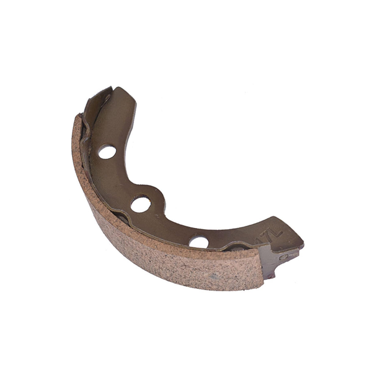 TJHSM brake shoes rear view, four-piece kit ready for install.