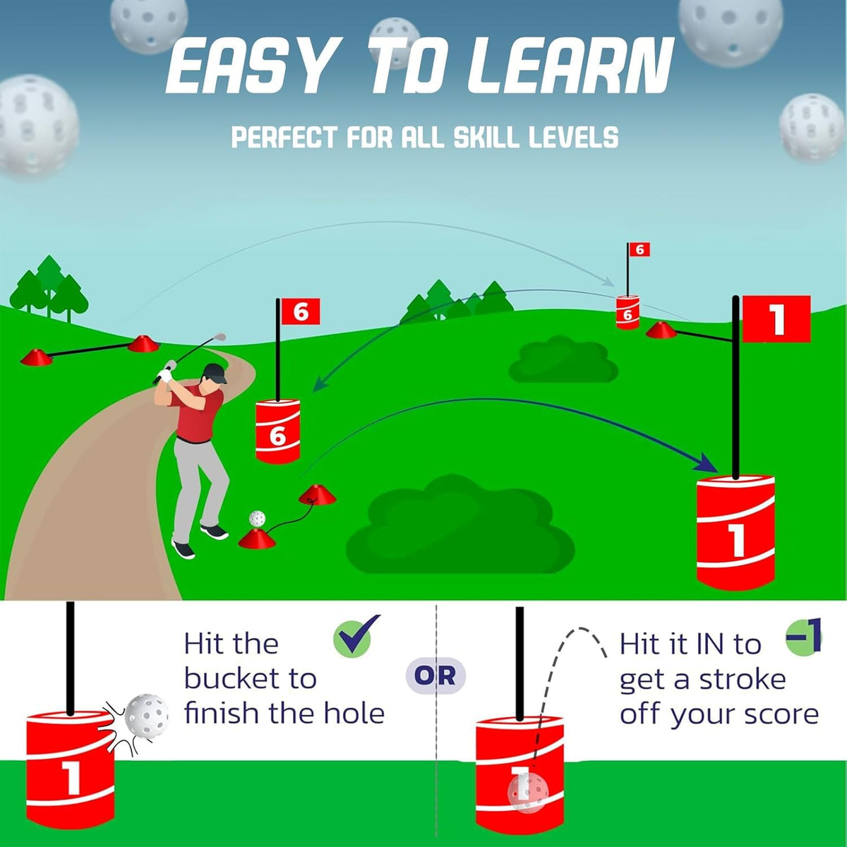 tmlfep Golf Balls: included set supports quick setup and consistent play