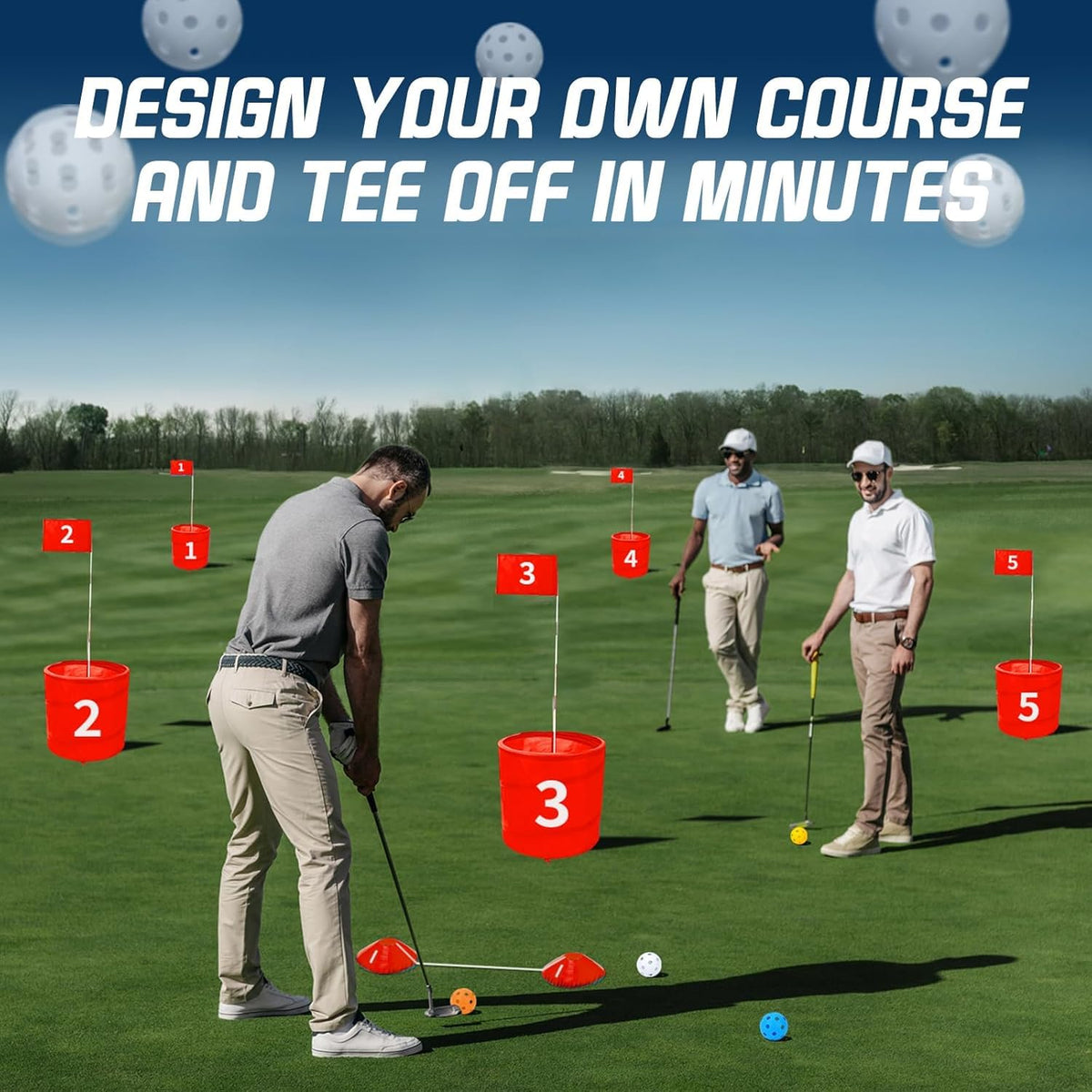 tmlfep Tee Boxes: sturdy guides ensure stable shots on any surface
