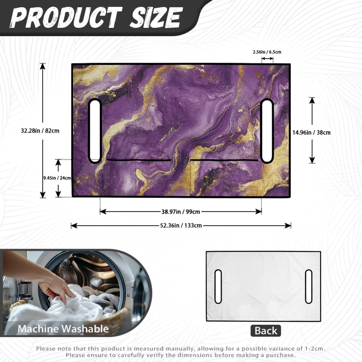 TOADDMOS anti-slip bottom design keeps cover secure on rough rides