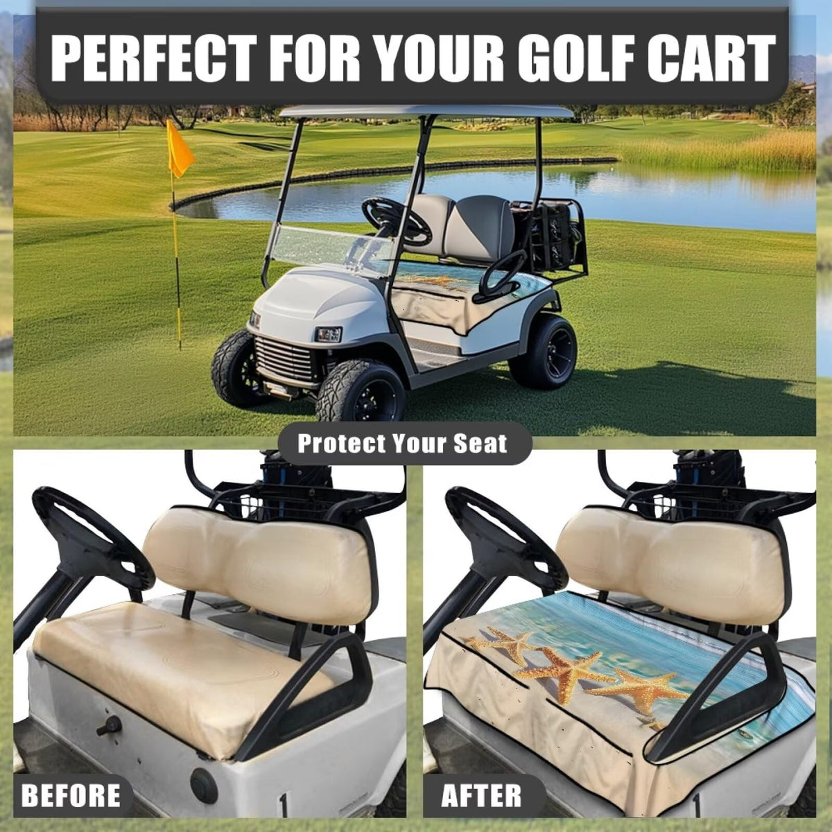 TOADDMOS Beach Starfish universal fit with Yamaha and Ezgo carts