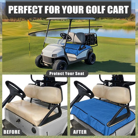 TOADDMOS blue cushion made of durable polyester fabric for golf carts