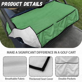 TOADDMOS breathable polyester seat cover highlights heat relief and year-round comfort