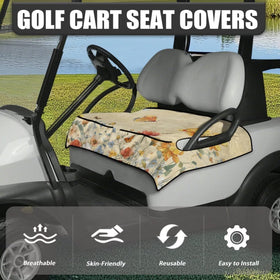 TOADDMOS butterfly floral seat cover side view shows secure anti-slip fit.