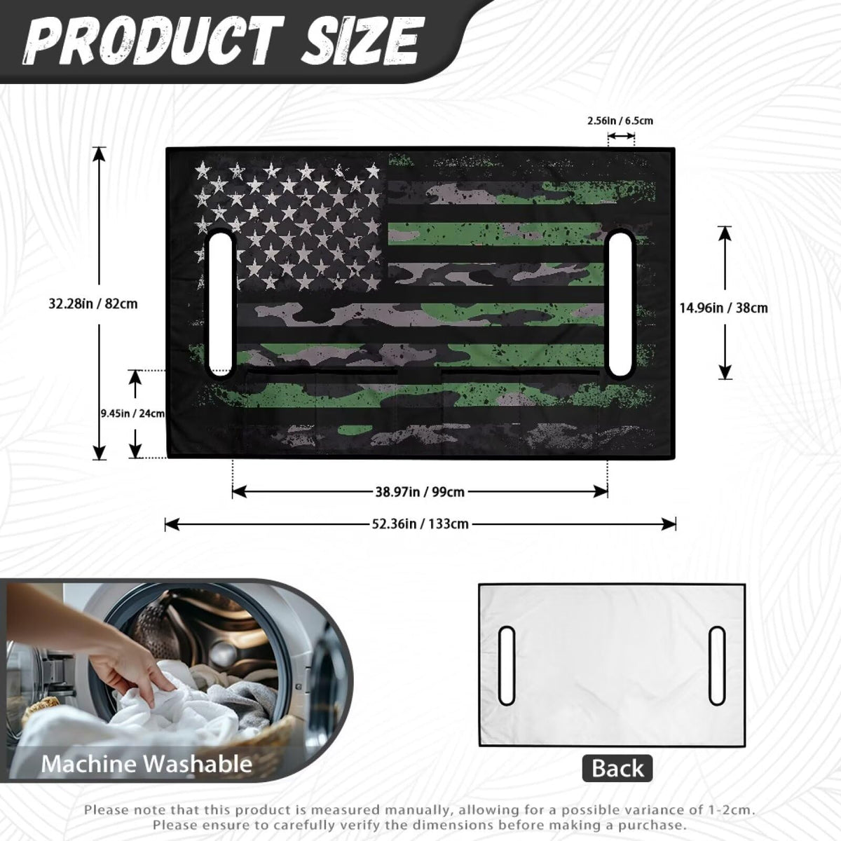 TOADDMOS camouflage flag seat cover all-season comfort for riders.