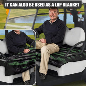 TOADDMOS camouflage flag seat cover anti-slip bottom stays securely in place.