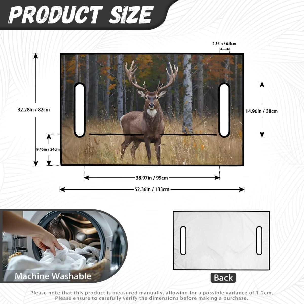TOADDMOS deer camouflage seat cover all-season use for year-round comfort