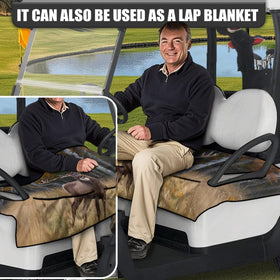 TOADDMOS deer camouflage seat cover anti-slip bottom on a cart surface