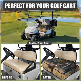 TOADDMOS deer camouflage seat cover universal-fit for Ezgo, Club Car, Yamaha carts
