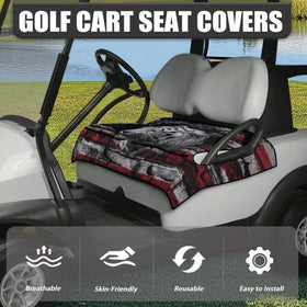 TOADDMOS easy-install golf cart seat cover shown for quick, tool-free setup
