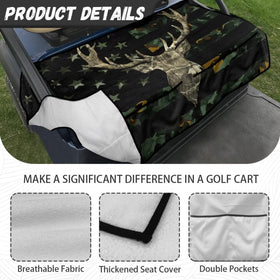 TOADDMOS four-front-pocket protection helps organize sunglasses, towels, gloves, and water bottles