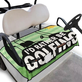 TOADDMOS golf cart seat cover with four pockets for quick-access items