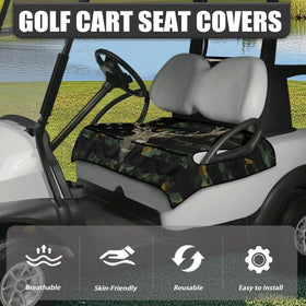 TOADDMOS golf cart seat cover pockets features four front pockets for essentials during rounds