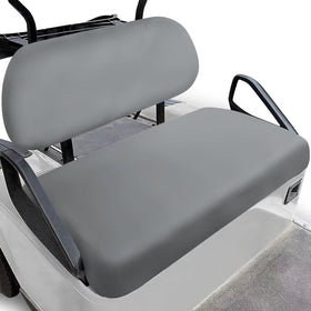 TOADDMOS gray golf cart seat cover front view with non-slip fit