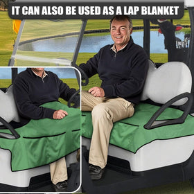 TOADDMOS green seat cover anti-slip bottom keeps cushion secure on rough roads