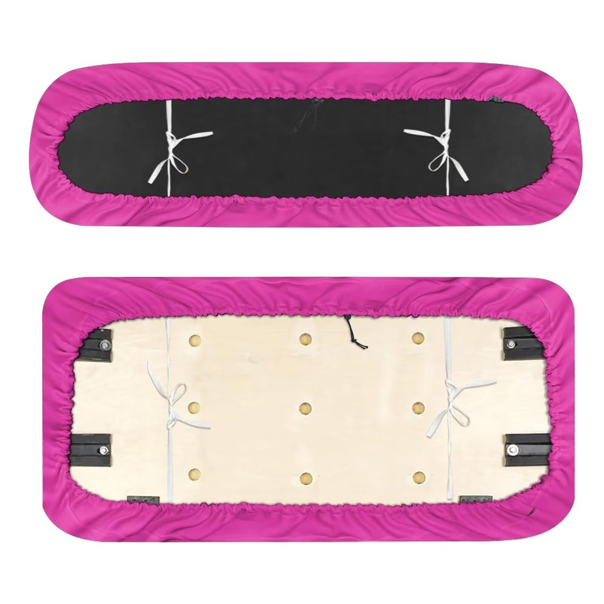 TOADDMOS hot pink backrest cover adds color and comfort.