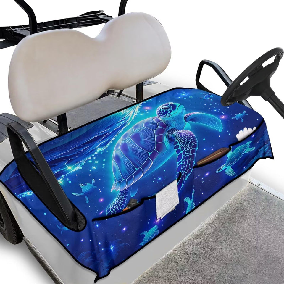 TOADDMOS Neon Sea Turtle seat cover adds vibrant style and seat protection.