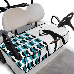 TOADDMOS plaid golf seat cover on cart seat for a stylish, protective look