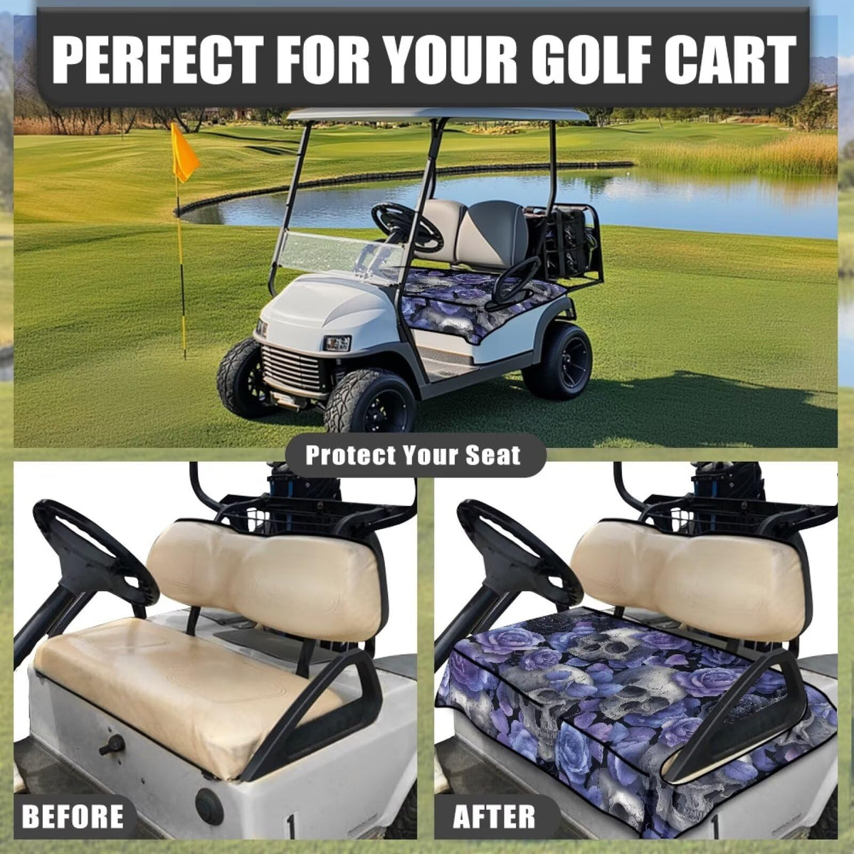 TOADDMOS universal fit for Yamaha Ezgo Club Car and more 2-seat carts