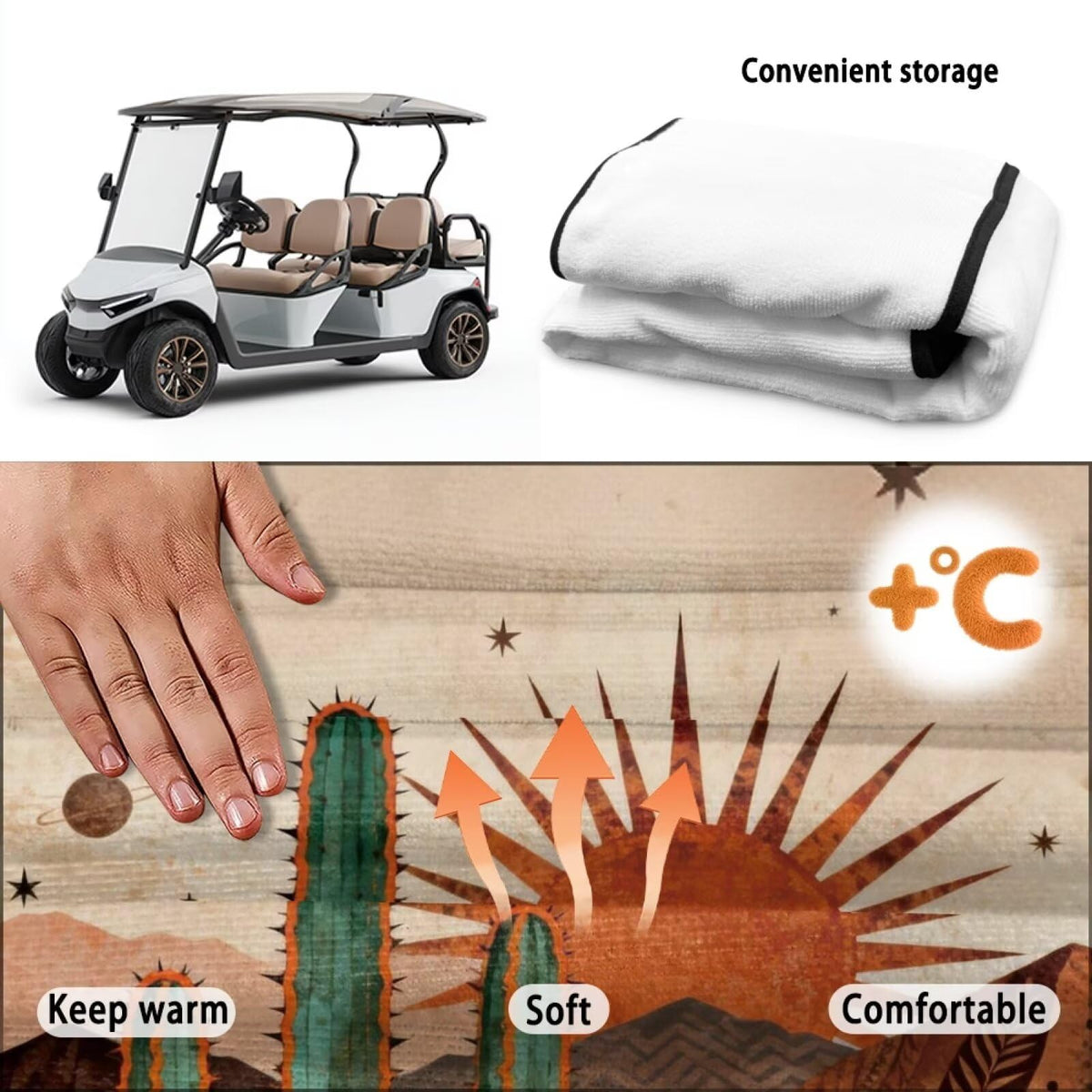 TOADDMOS universal two-seat-fit covers most Ezgo, Yamaha, and Club Car carts.