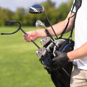 TOBWOLF on-course setup keeps clubs clean and visible.