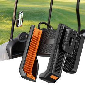 TODI magnetic golf cart base securely attaches to metal frames for stable mounting.