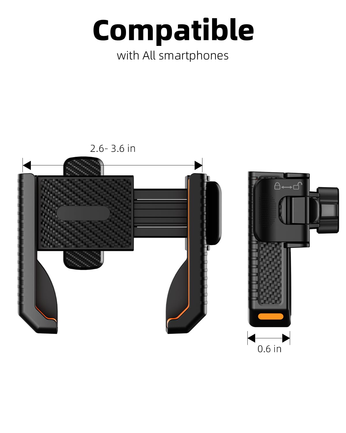 TODI one-handed lock and release enables quick access during swings.