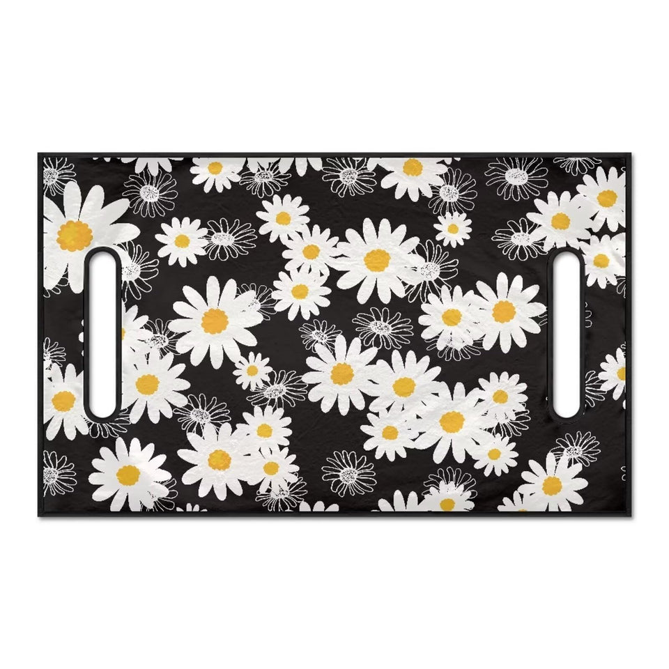 TODIYADDU daisy flower seat cover on a golf cart for refreshed style and protection.