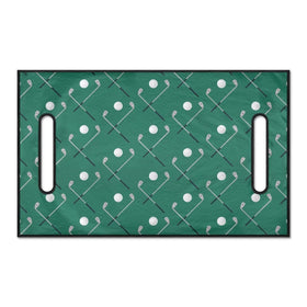 TODIYADDU green seat cover shown on a golf cart armrest for seat protection and comfort.