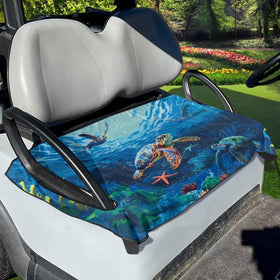 TODIYADDU Ocean Sea Turtle back seat cover protects rear seats while boosting interior look