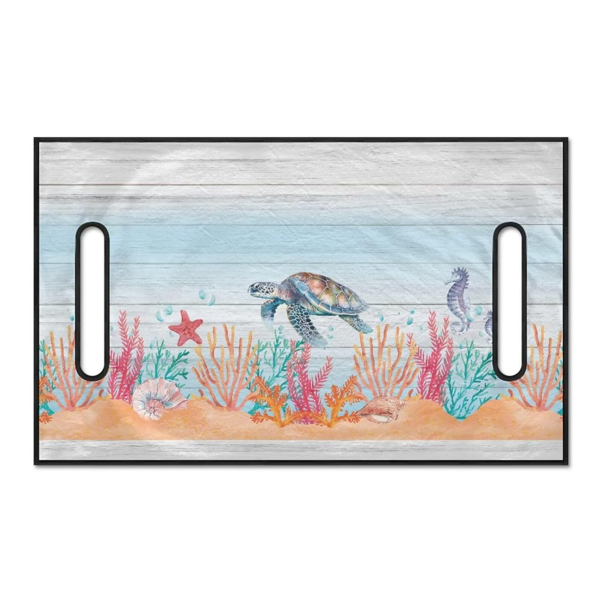 TODIYADDU Ocean Turtle Coral golf seat cover on a cart, stylish protection.