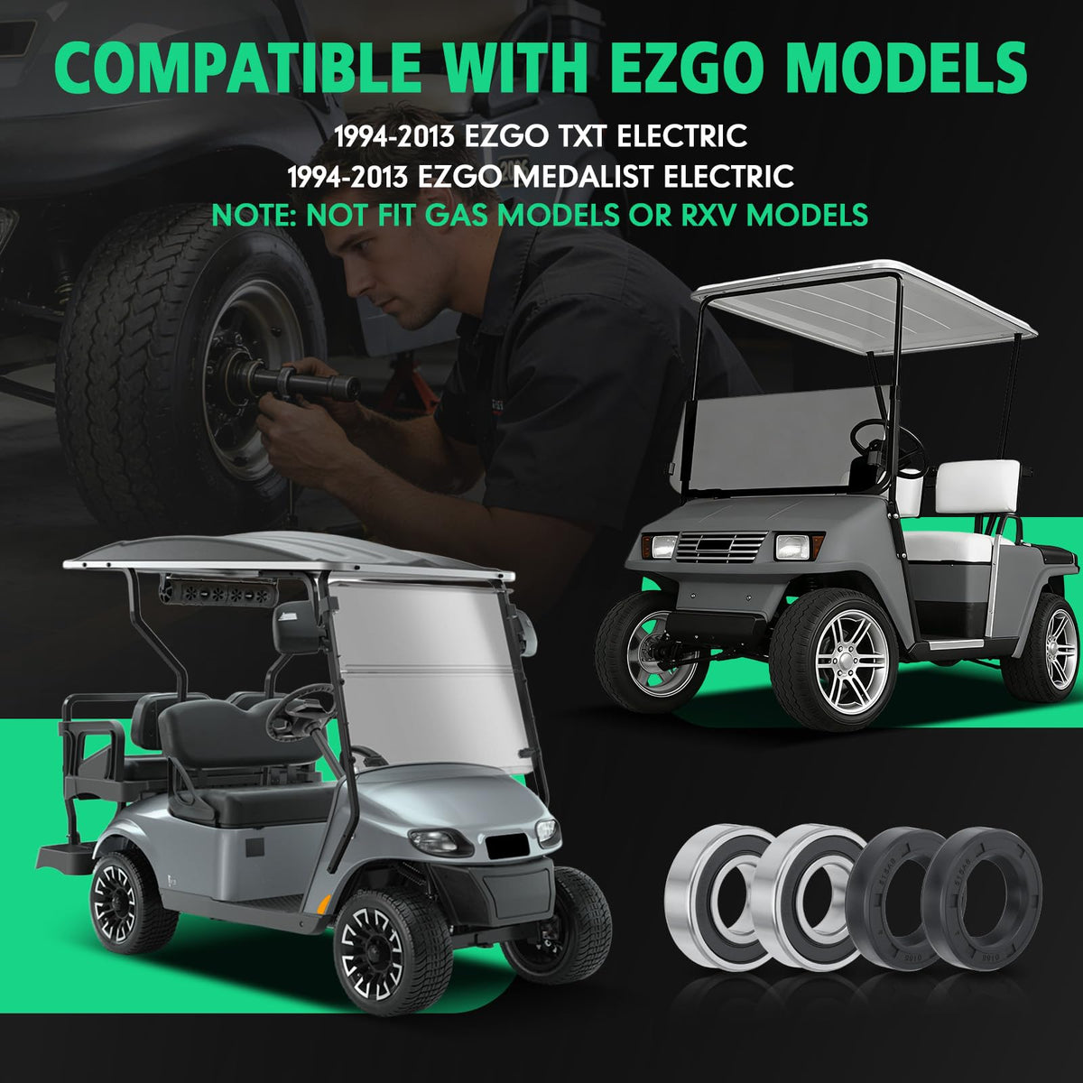 Tomanic high-load bearing set supports durable rear axle performance