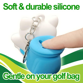 Tomerry silicone tee holder keeps multiple tees secure and accessible.