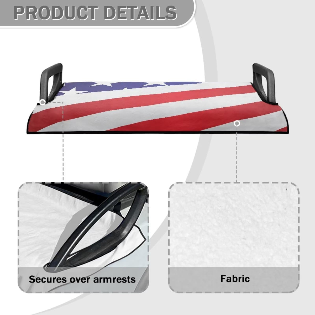 Tomeusey all-weather seat cover protecting golf cart seats from sun and rain