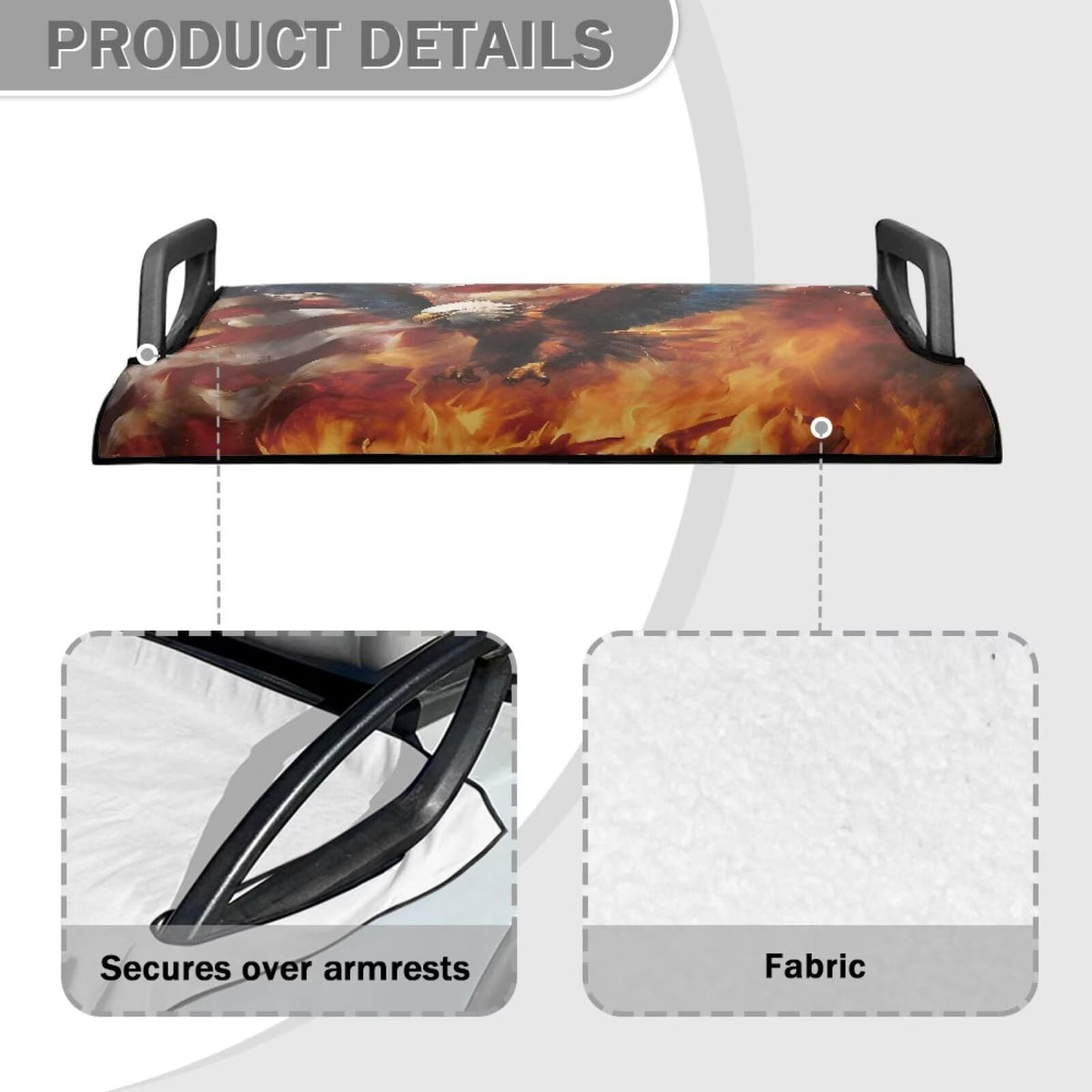 Tomeusey Eagle Fire machine-washable cover is easy to clean.