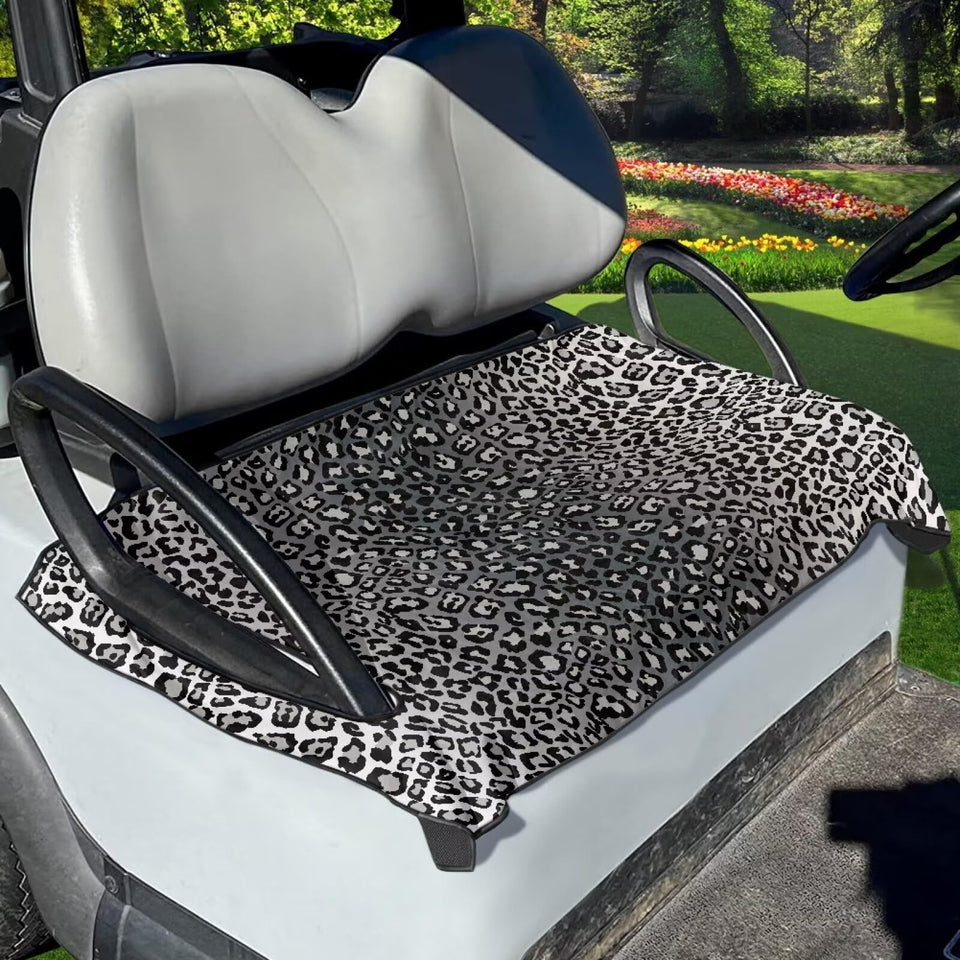 Tomeusey golf cart seat covers in a 2-seat setup protect seats and refresh the look.