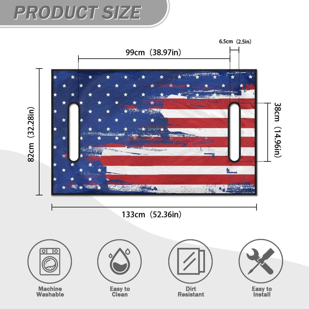 Tomeusey machine-washable cover ready for quick cleanup on the go