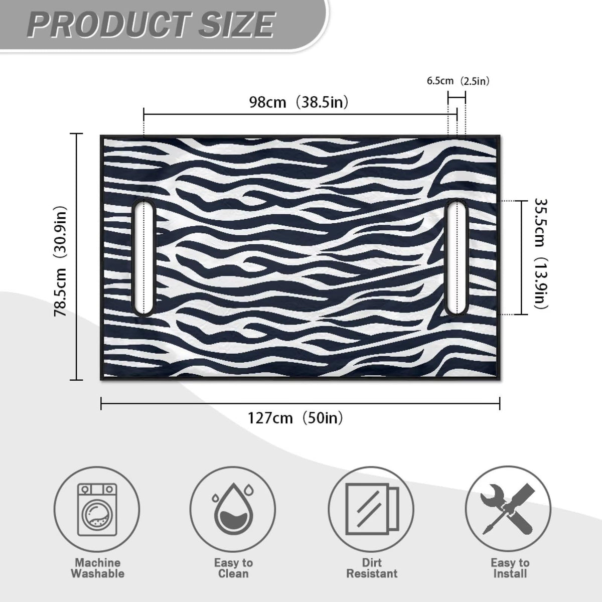 Tomeusey machine-washable golf cart seat blanket simplifies cleaning after rides.