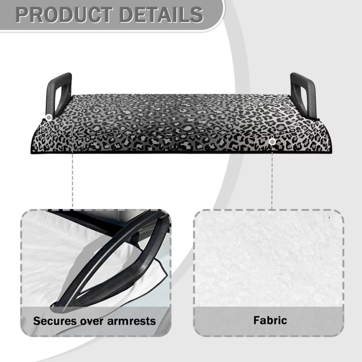 Tomeusey waterproof seat cover shields from rain and spills.
