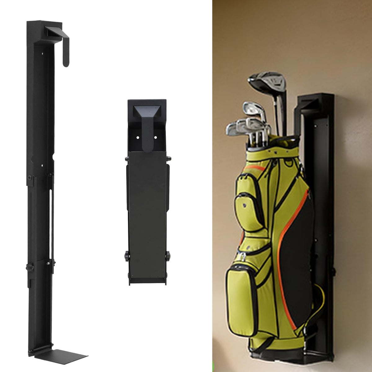 Tonchean golf bag storage rack wall-mounted for garage organization