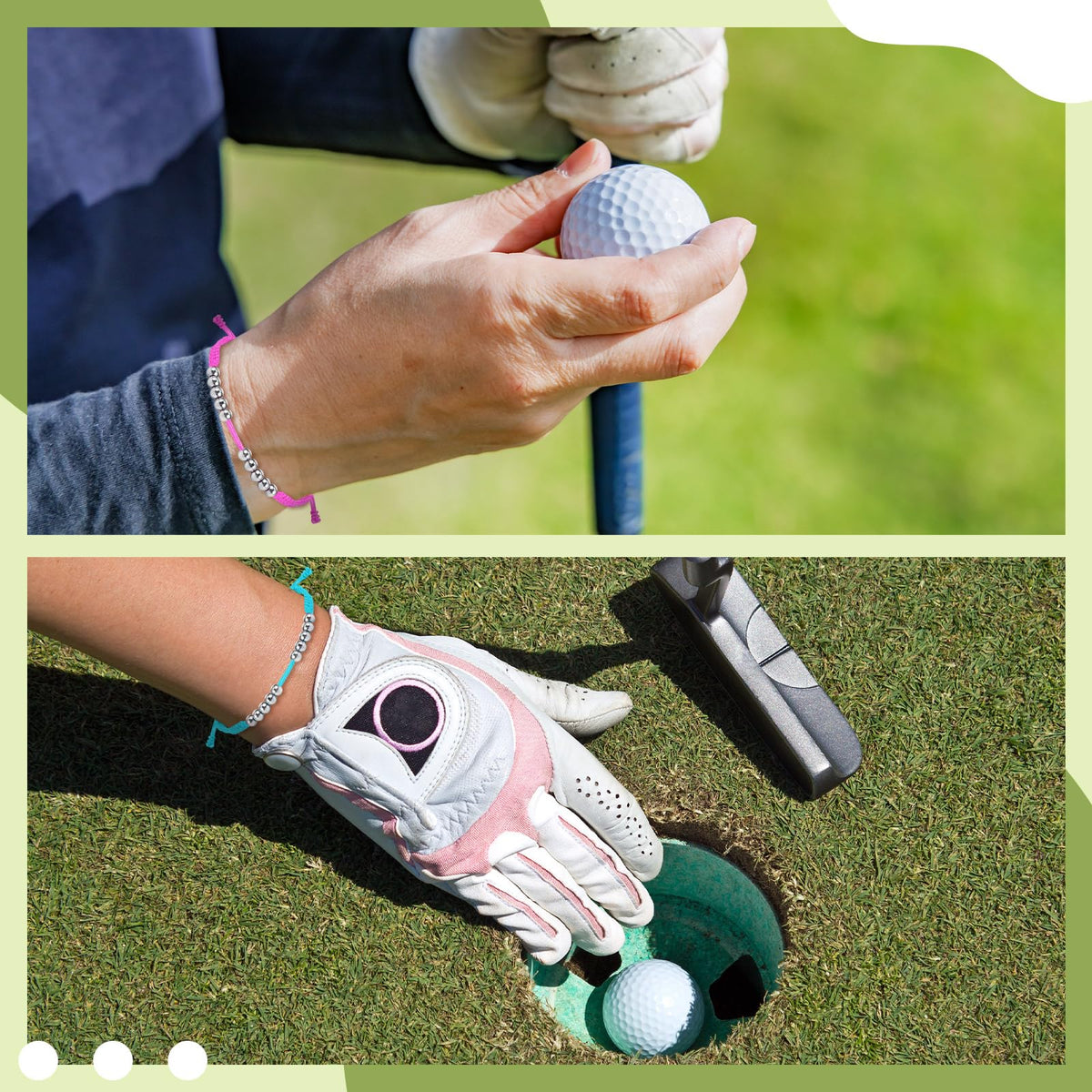 Tondiamo handmade golf bracelet adding style and function on the course