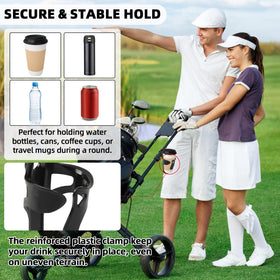 TonGass secure and stable grip prevents spills on bumpy cart paths.