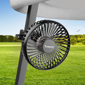 Tonree golf cart fan clip for easy mounting and cooling on the go.