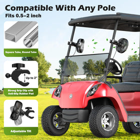 Tonree portable fan in use for outdoor comfort on a cart.