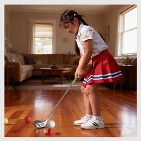 Tontiaty Kids Golf Clubs Safety Materials emphasize lightweight, child-friendly design.