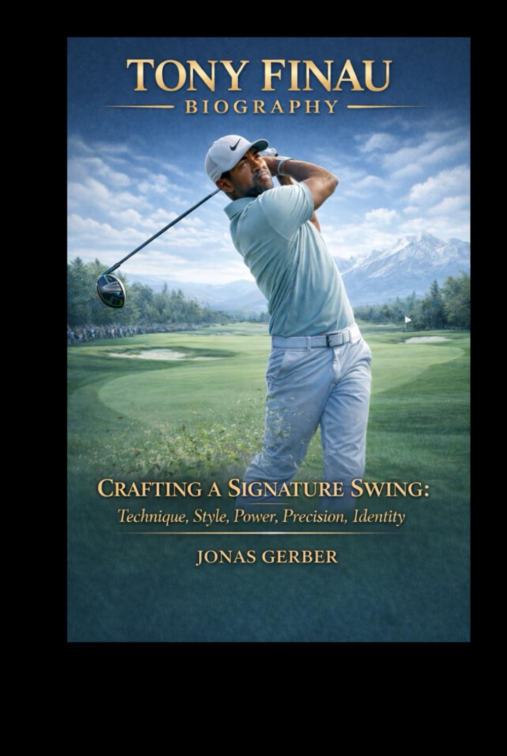 Tony Finau biography cover highlighting the signature swing for golf enthusiasts' learning and inspiration.