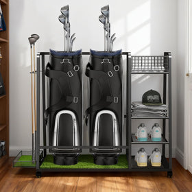 TooCust golf bag storage rack durable steel frame resists rust for long-term use