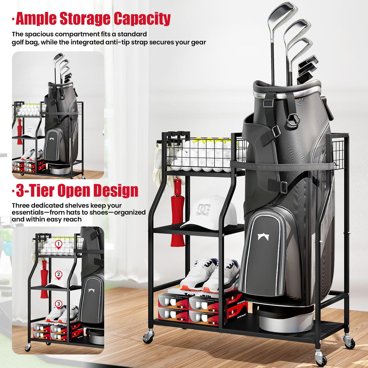 TOOLF versatile organizer for homes, clubs, or outdoor setups